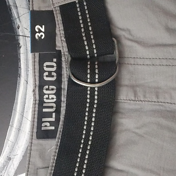 CARGO SHORTS.        "PLUGG CO." SZ 32 GREY MENS/UNISEX - Picture 2 of 11